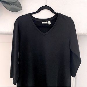 LOGO LOUNGE🖤 Tunic w/ tiered chiffon hem detail